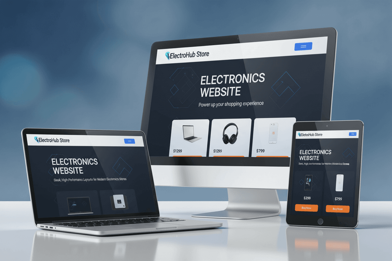 Electronics Website Development
